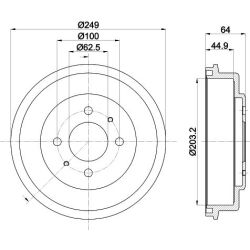 Stabdžių būgnas MINTEX MBD378