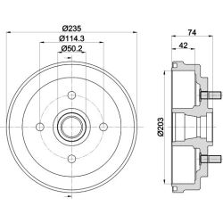 Stabdžių būgnas MINTEX MBD382
