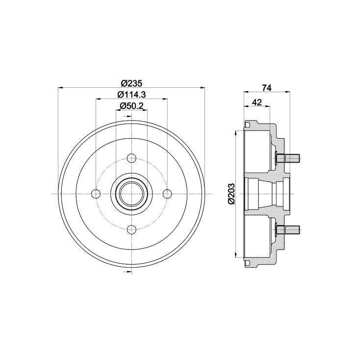 Stabdžių būgnas MINTEX MBD382