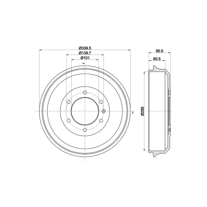 Stabdžių būgnas MINTEX MBD387