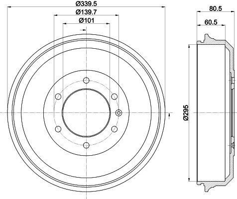 Stabdžių būgnas MINTEX MBD387