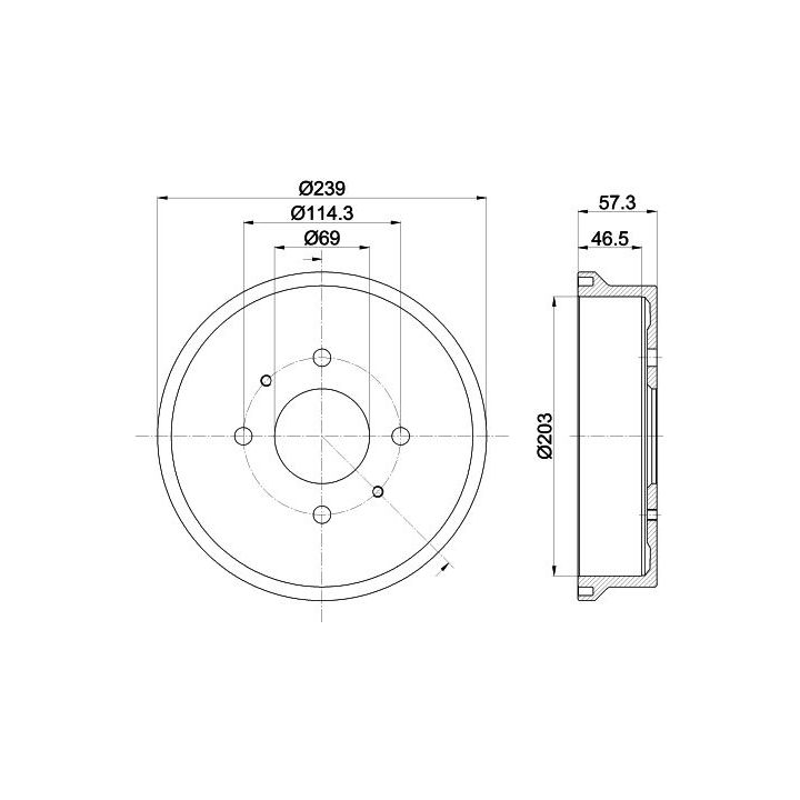 Stabdžių būgnas MINTEX MBD395