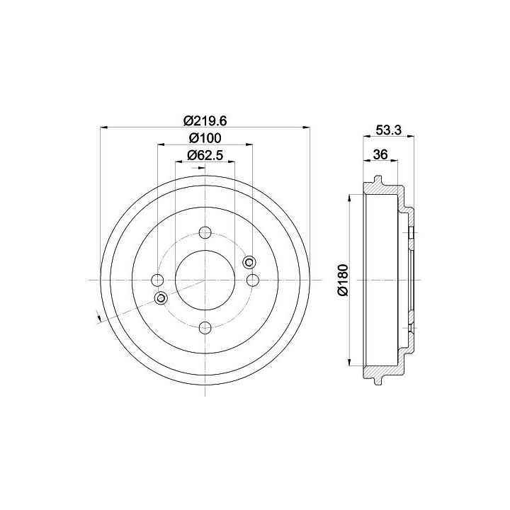 Stabdžių būgnas MINTEX MBD397
