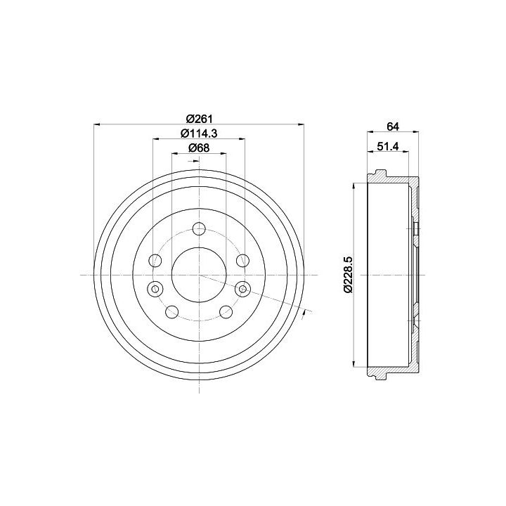 Stabdžių būgnas MINTEX MBD405
