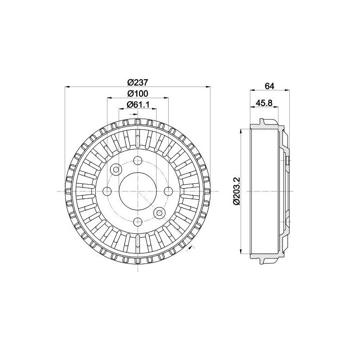 Stabdžių būgnas MINTEX MBD410
