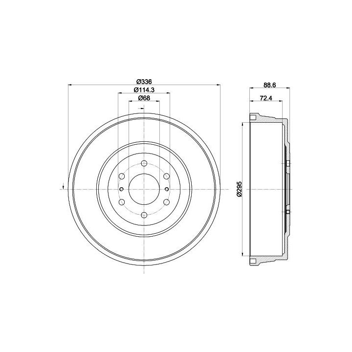 Stabdžių būgnas MINTEX MBD413