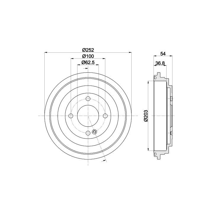 Stabdžių būgnas MINTEX MBD415