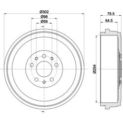 Stabdžių būgnas MINTEX MBD419
