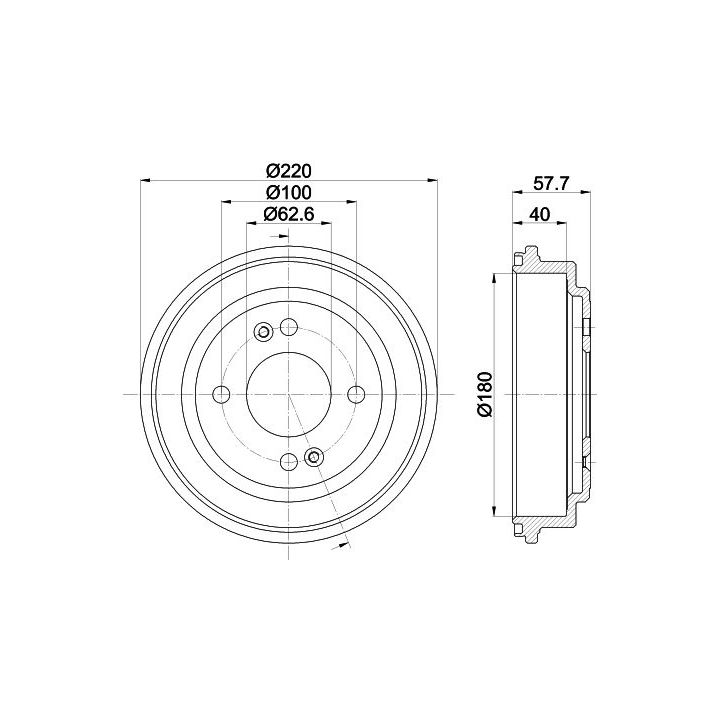 Stabdžių būgnas MINTEX MBD421