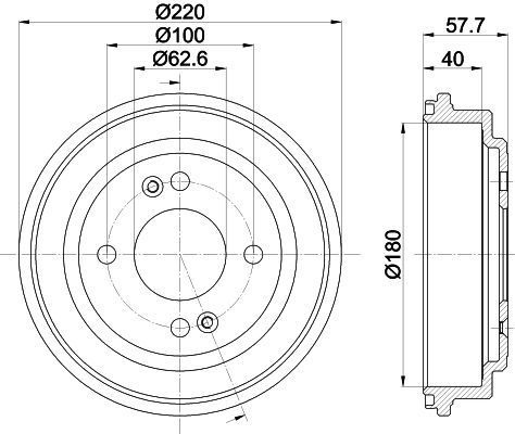 Stabdžių būgnas MINTEX MBD421