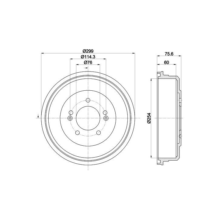 Stabdžių būgnas MINTEX MBD423
