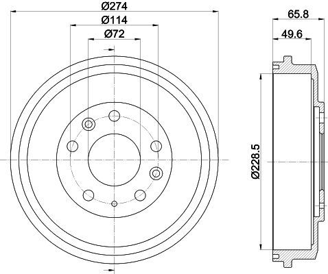 Stabdžių būgnas MINTEX MBD424