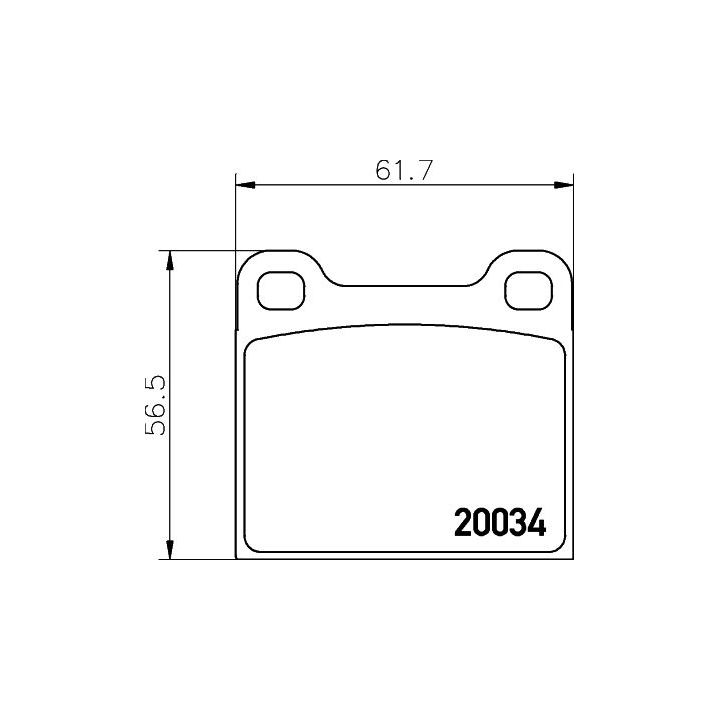 Stabdžių trinkelių rinkinys, diskinis stabdys MINTEX MDB1002