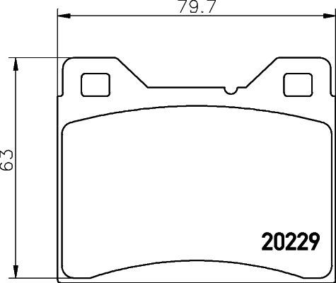 Stabdžių trinkelių rinkinys, diskinis stabdys MINTEX MDB1026