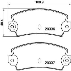 Stabdžių trinkelių rinkinys, diskinis stabdys MINTEX MDB1065