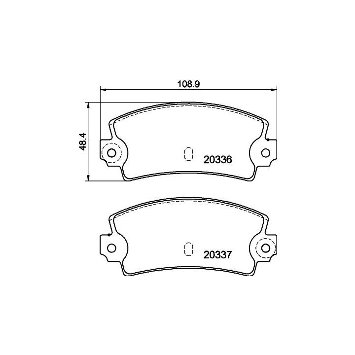 Stabdžių trinkelių rinkinys, diskinis stabdys MINTEX MDB1065
