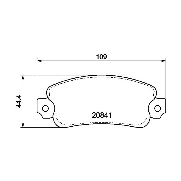 Stabdžių trinkelių rinkinys, diskinis stabdys MINTEX MDB1088