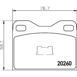 Stabdžių trinkelių rinkinys, diskinis stabdys MINTEX MDB1102