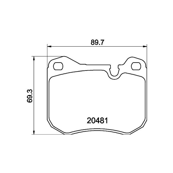 Stabdžių trinkelių rinkinys, diskinis stabdys MINTEX MDB1132