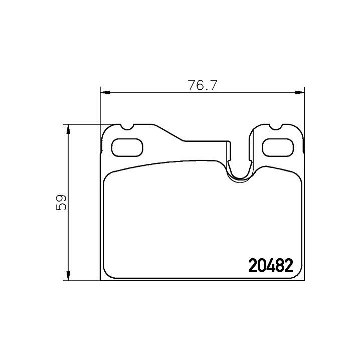 Stabdžių trinkelių rinkinys, diskinis stabdys MINTEX MDB1133