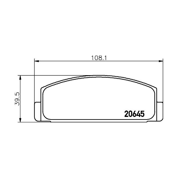 Stabdžių trinkelių rinkinys, diskinis stabdys MINTEX MDB1148