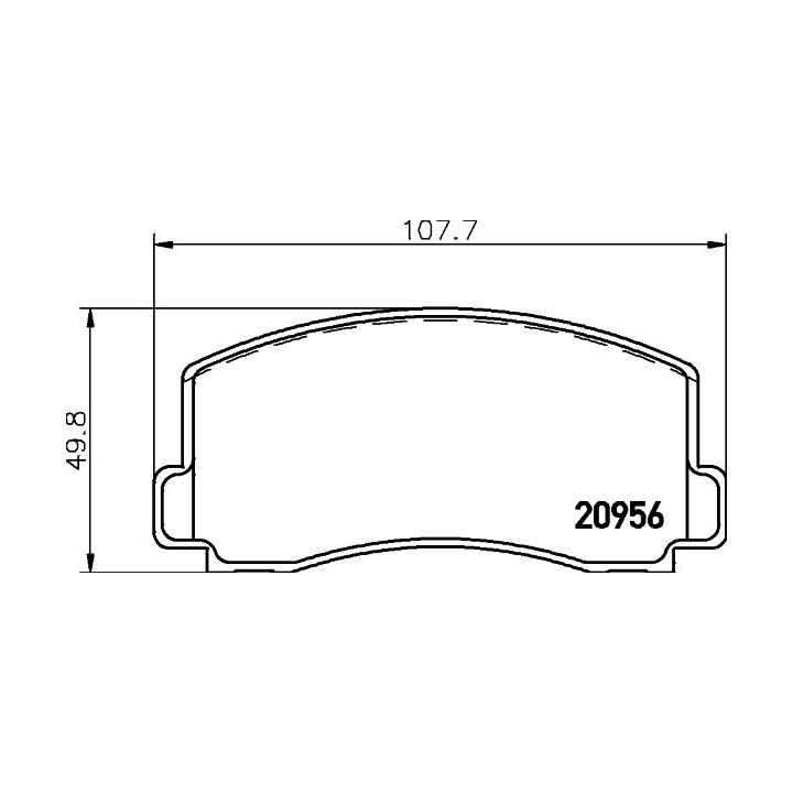 Stabdžių trinkelių rinkinys, diskinis stabdys MINTEX MDB1216