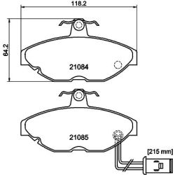 Stabdžių trinkelių rinkinys, diskinis stabdys MINTEX MDB1224