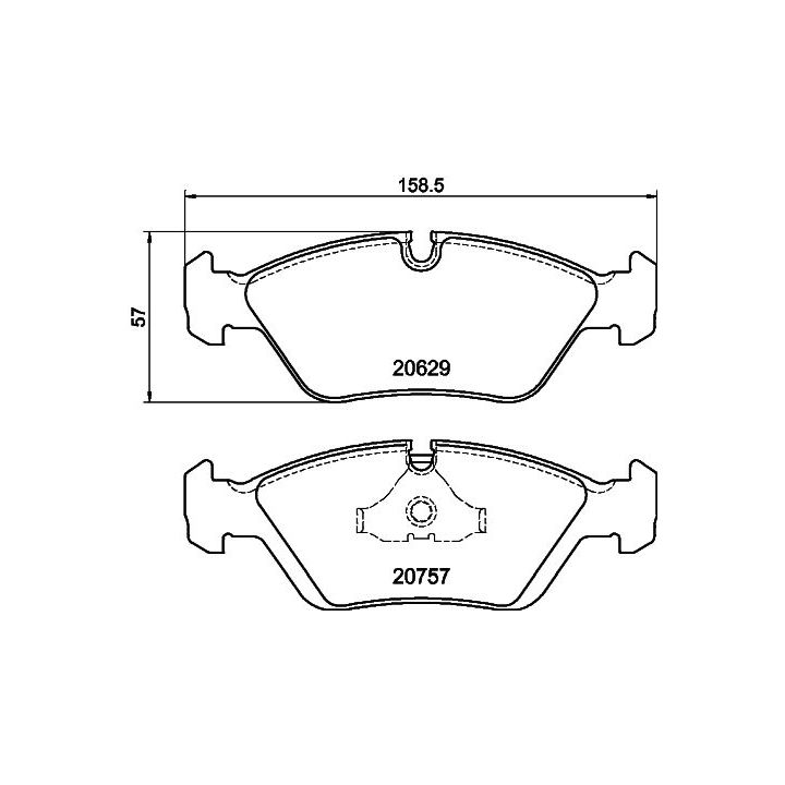 Stabdžių trinkelių rinkinys, diskinis stabdys MINTEX MDB1230