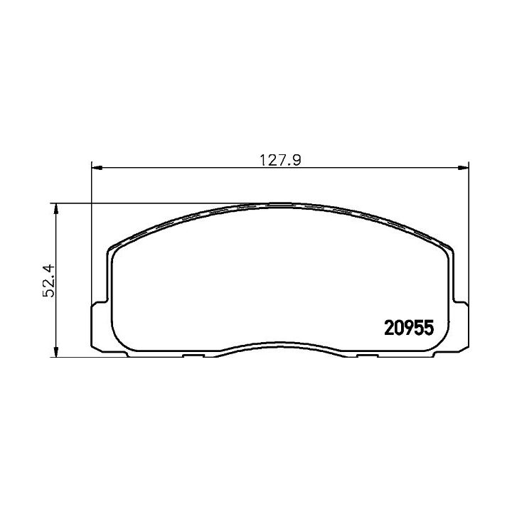 Stabdžių trinkelių rinkinys, diskinis stabdys MINTEX MDB1237