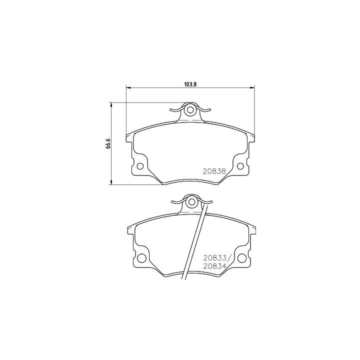 Stabdžių trinkelių rinkinys, diskinis stabdys MINTEX MDB1240