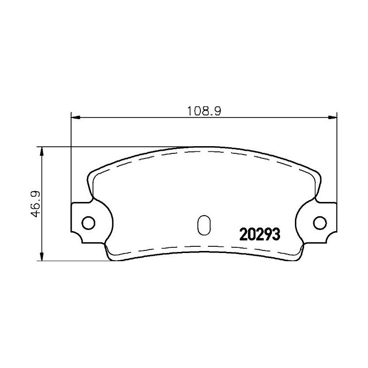 Stabdžių trinkelių rinkinys, diskinis stabdys MINTEX MDB1258