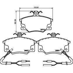 Stabdžių trinkelių rinkinys, diskinis stabdys MINTEX MDB1278