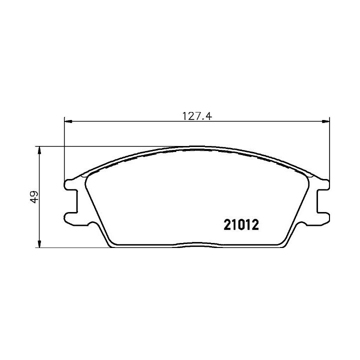 Stabdžių trinkelių rinkinys, diskinis stabdys MINTEX MDB1298