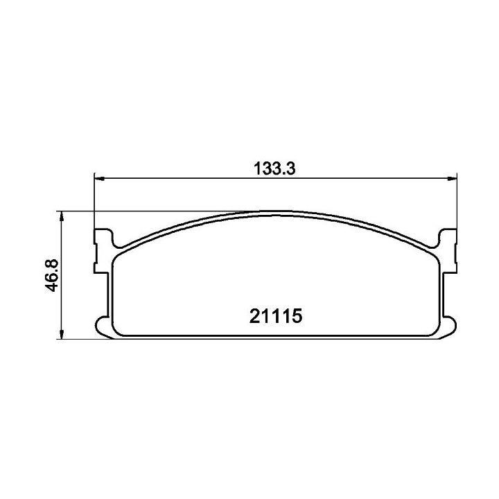 Stabdžių trinkelių rinkinys, diskinis stabdys MINTEX MDB1310