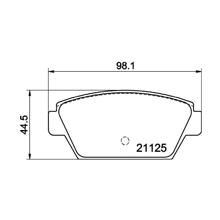 Stabdžių trinkelių rinkinys, diskinis stabdys MINTEX MDB1313