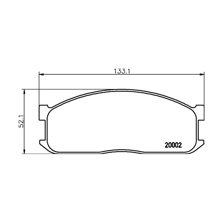Stabdžių trinkelių rinkinys, diskinis stabdys MINTEX MDB1346