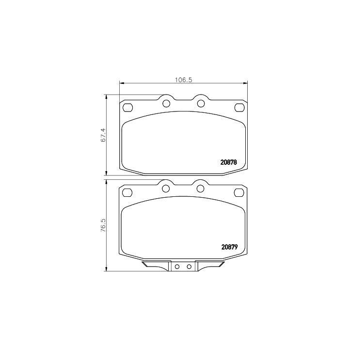 Stabdžių trinkelių rinkinys, diskinis stabdys MINTEX MDB1351