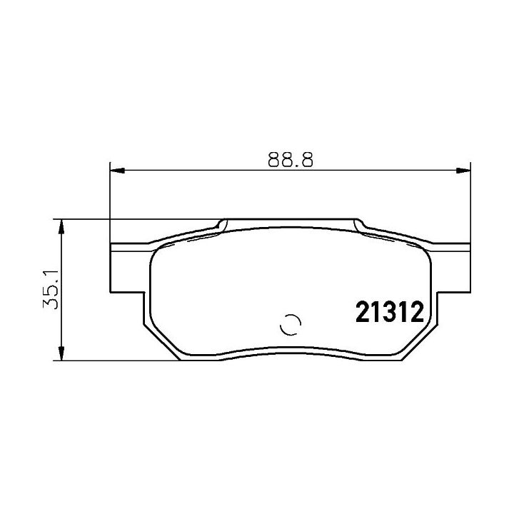 Stabdžių trinkelių rinkinys, diskinis stabdys MINTEX MDB1360