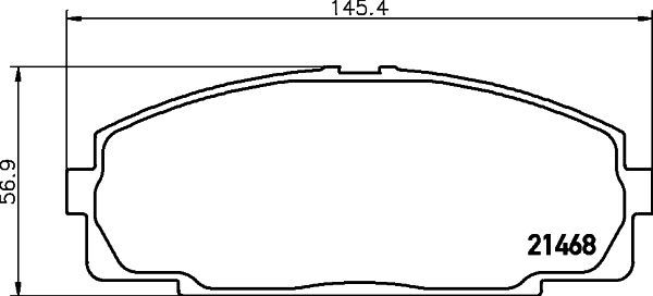 Stabdžių trinkelių rinkinys, diskinis stabdys MINTEX MDB1398