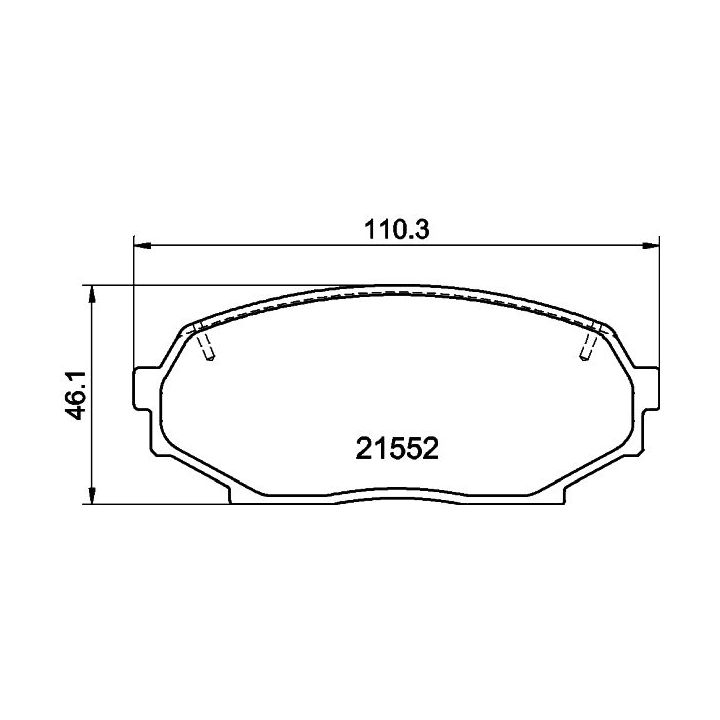 Stabdžių trinkelių rinkinys, diskinis stabdys MINTEX MDB1413