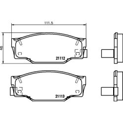 Stabdžių trinkelių rinkinys, diskinis stabdys MINTEX MDB1420