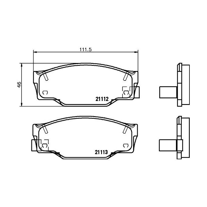 Stabdžių trinkelių rinkinys, diskinis stabdys MINTEX MDB1420