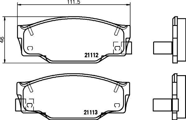 Stabdžių trinkelių rinkinys, diskinis stabdys MINTEX MDB1420