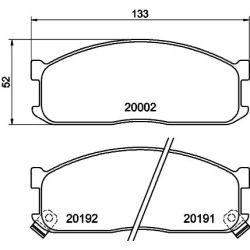 Stabdžių trinkelių rinkinys, diskinis stabdys MINTEX MDB1439