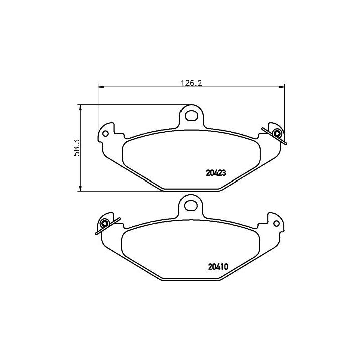 Stabdžių trinkelių rinkinys, diskinis stabdys MINTEX MDB1445