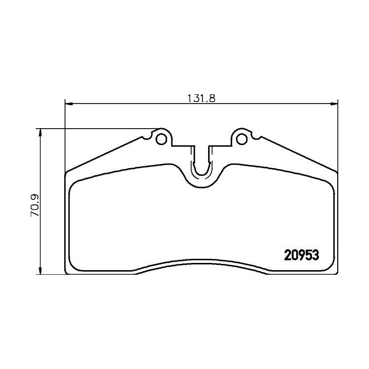 Stabdžių trinkelių rinkinys, diskinis stabdys MINTEX MDB1457