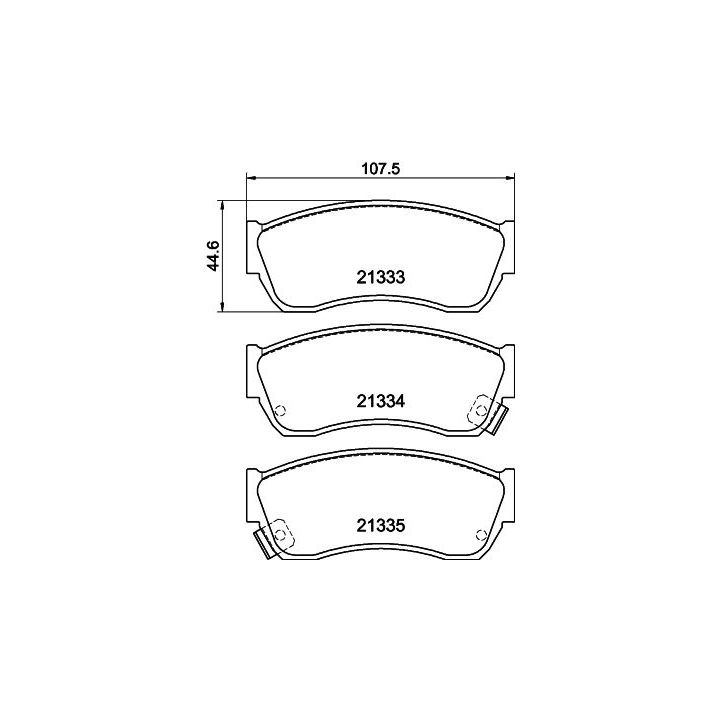 Stabdžių trinkelių rinkinys, diskinis stabdys MINTEX MDB1474