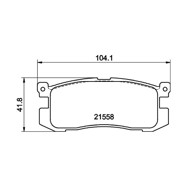 Stabdžių trinkelių rinkinys, diskinis stabdys MINTEX MDB1476