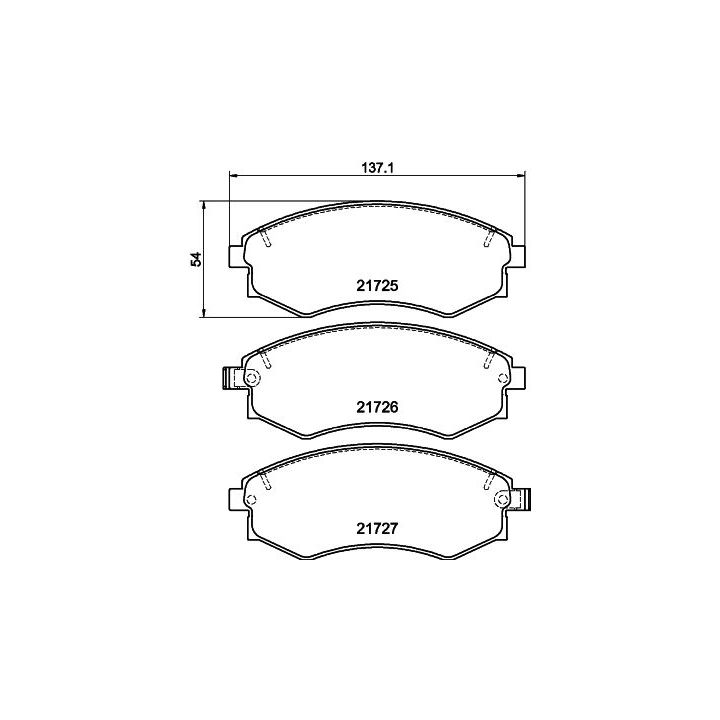 Stabdžių trinkelių rinkinys, diskinis stabdys MINTEX MDB1488