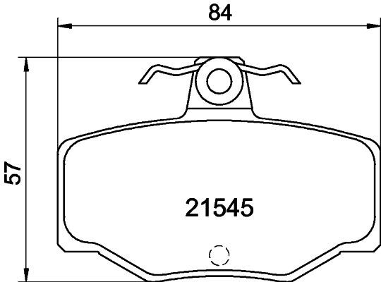 Stabdžių trinkelių rinkinys, diskinis stabdys MINTEX MDB1489